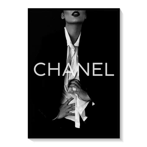 photos de chanel|Original Framed Chanel Artwork Signed for sale.